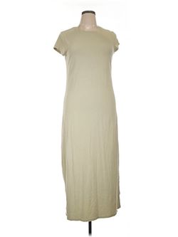 2 maxi dresses in dark gray and olive