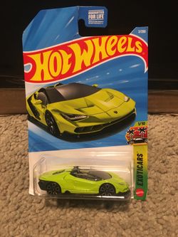 16 Lamborghini centenario roadster green hot wheels