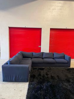 Navy Blue Sectional Couch DELIVERY AVAILABLE🚚