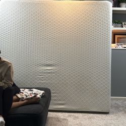 King Mattress And (2) Twin Box springs 