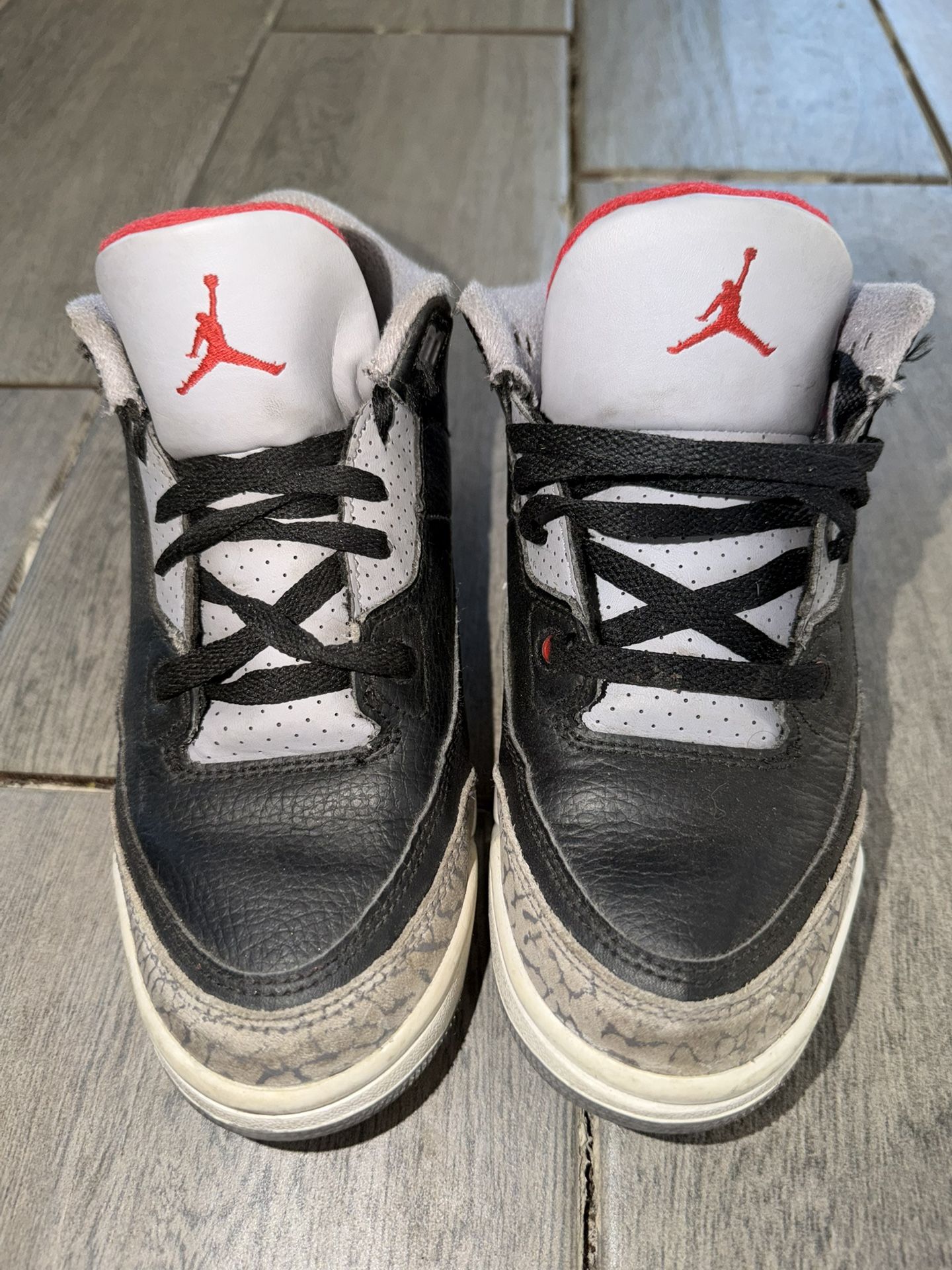 PRE-SCHOOL JORDAN 3 RETRO "BLACK CEMENT
