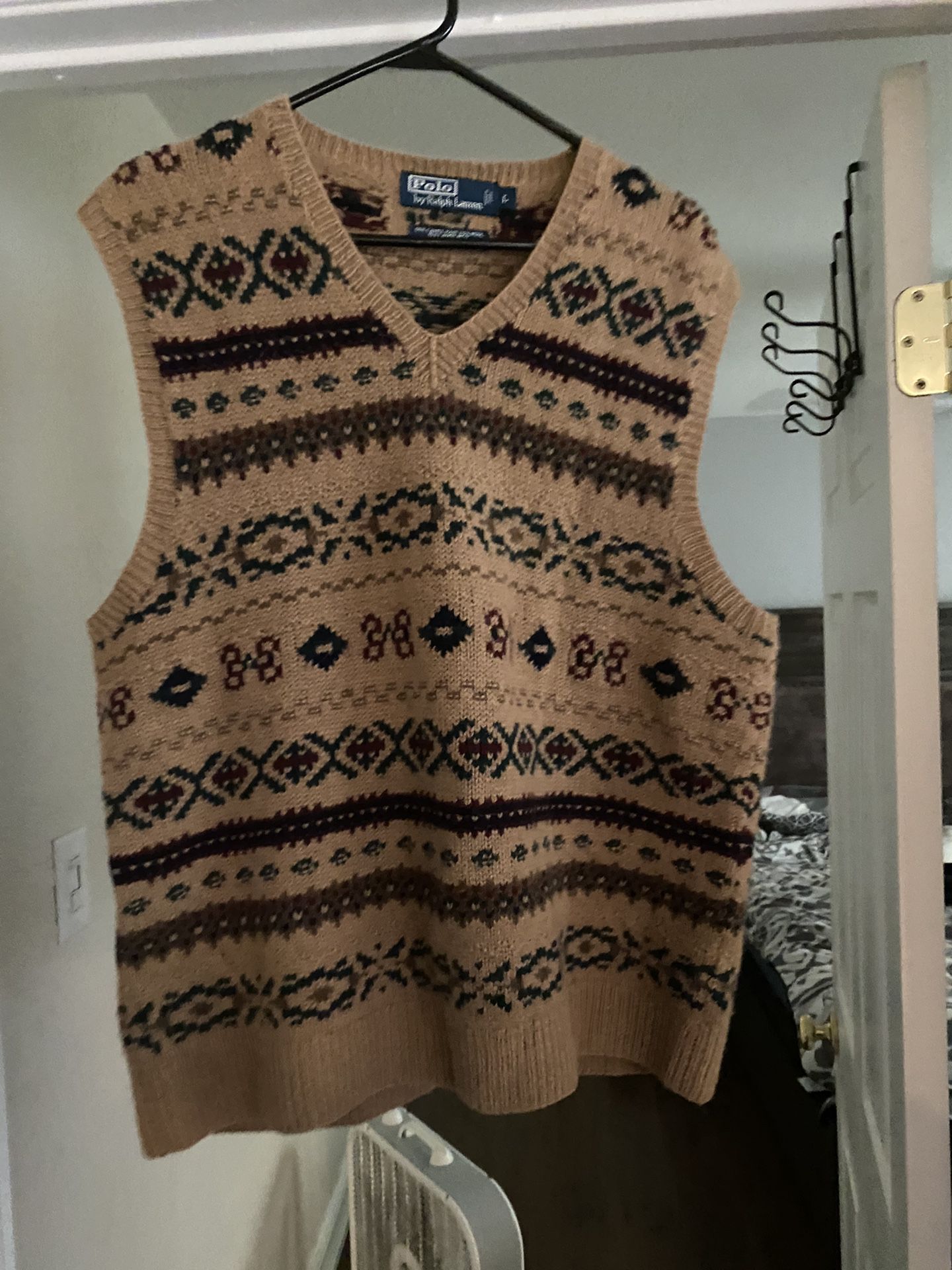 Ralph Lauren Polo sweater vest sz L, worn once