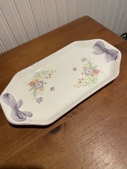 Vintage Floral Platter
