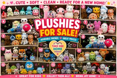Plushie Sale! Squishmallows, Disney, Pokémon & More!