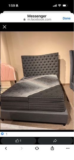 SUPER SALE!! Cal king bed + cal king regular mattress and box spring