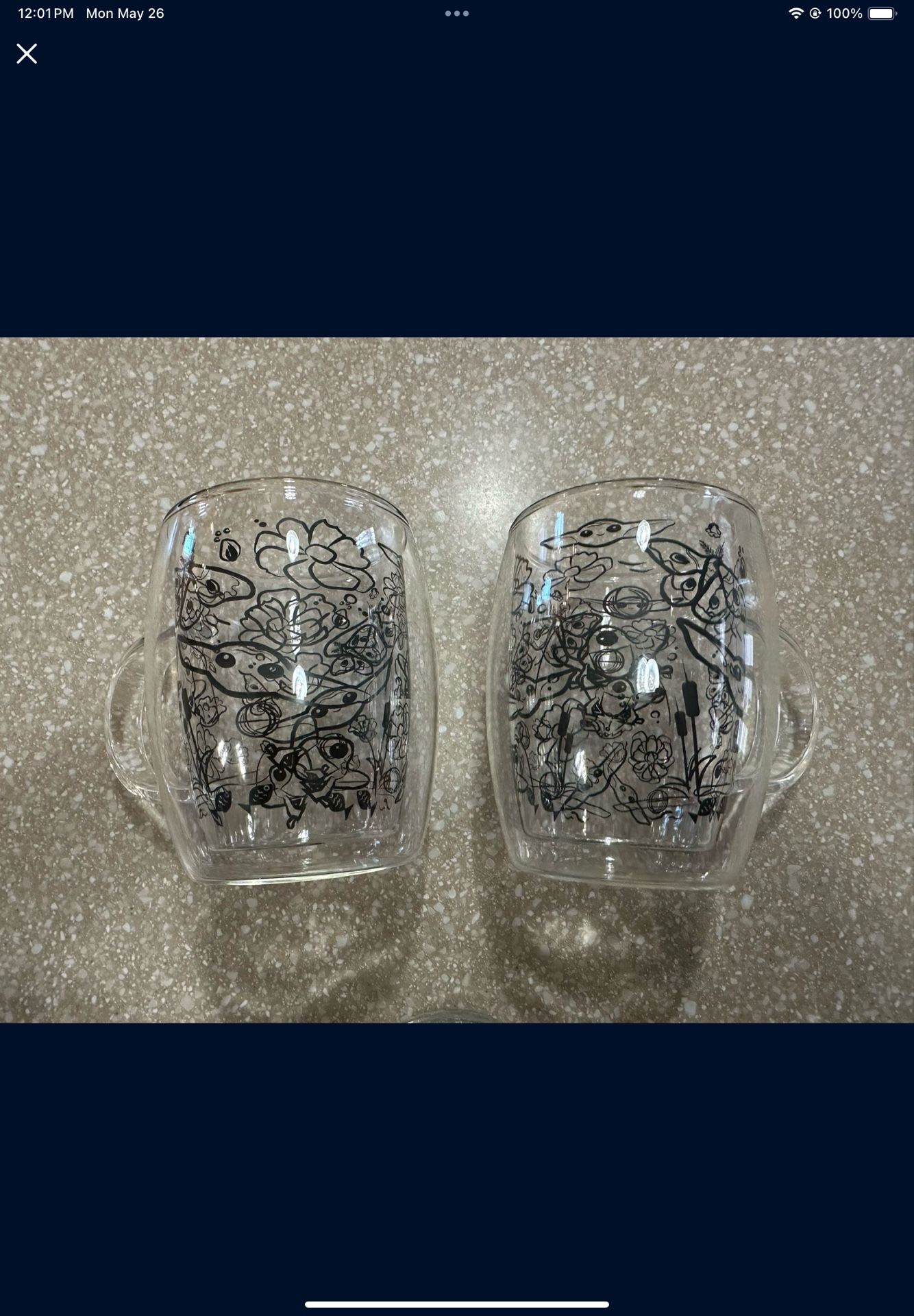 Free Insulated Baby Yoda Glass Mugs