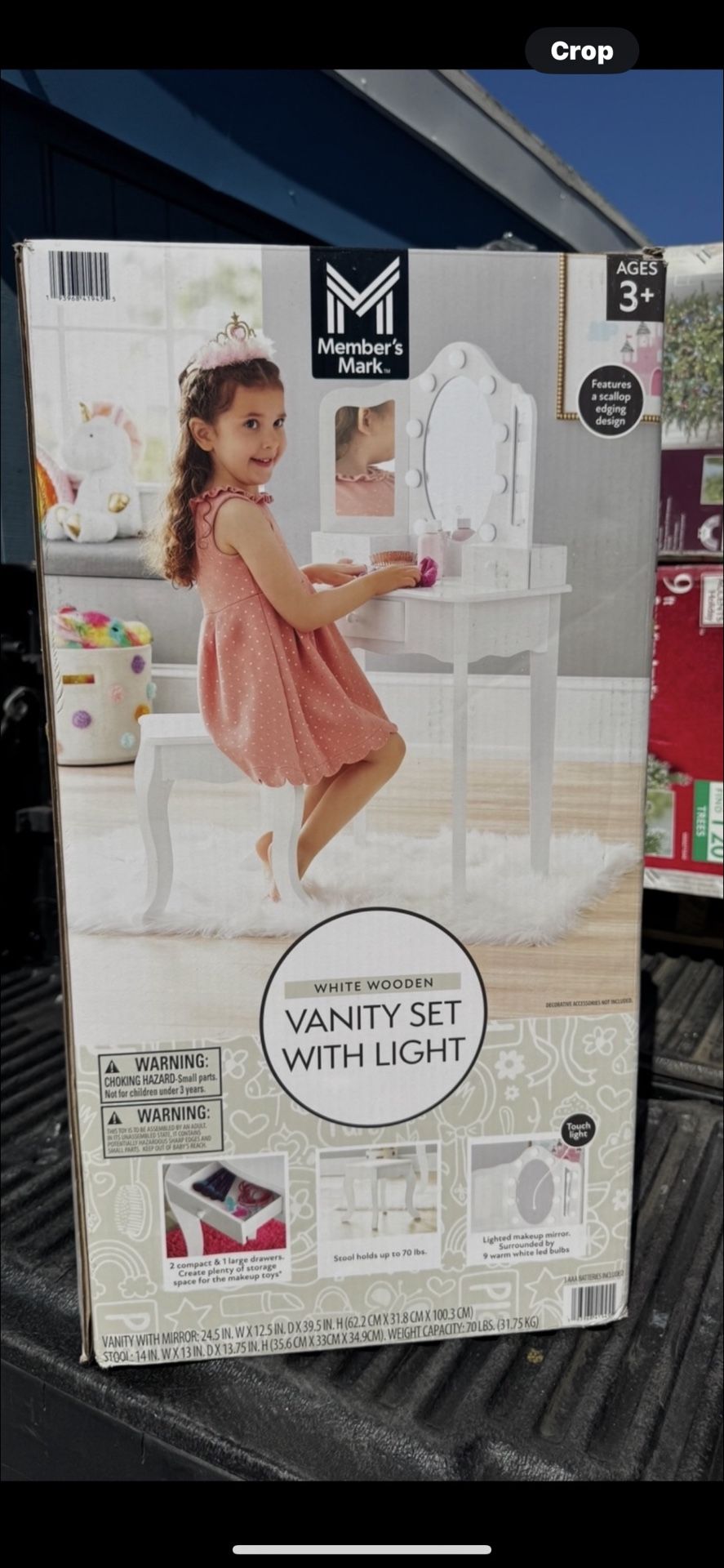 Member's Mark Kid's Wooden Vanity Set 