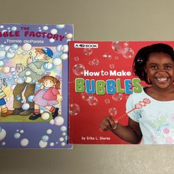 "Bubbles" themed children's books bundle of 2 