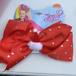 NEW Jojo siwa santa claus bow 'red' 