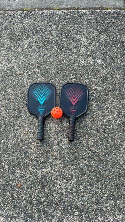 Pickle ball rackets and ball
