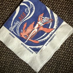 VTG Bimbo’s, 360×4 Mermaid Nightclub Napkins