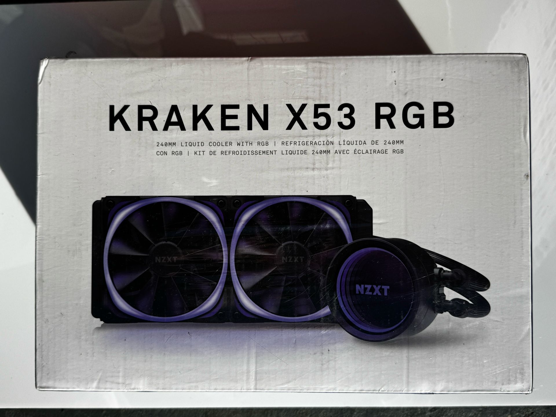  NZXT Kraken X53 240mm AIO RGB CPU Liquid Cooler 
