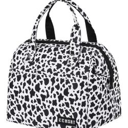 *New* Lunch Bag For Nurse, Student, Etc Cow Print.