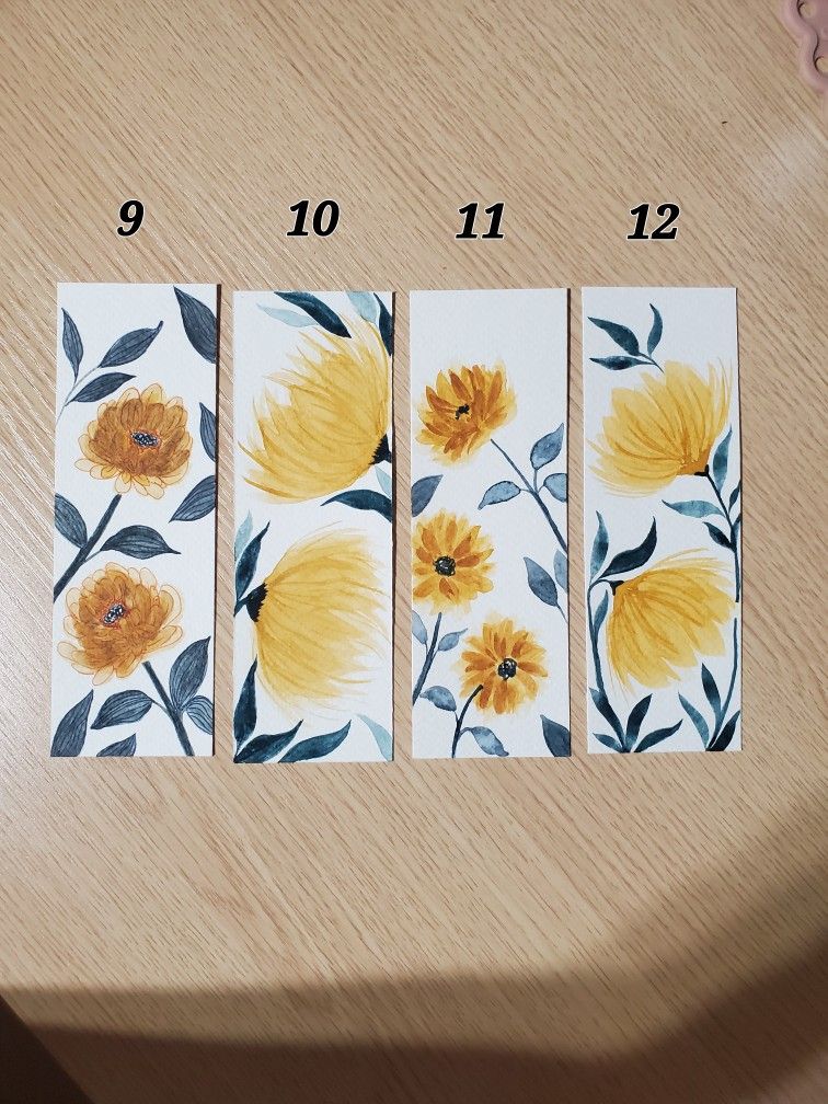 Watercolor Bookmarks