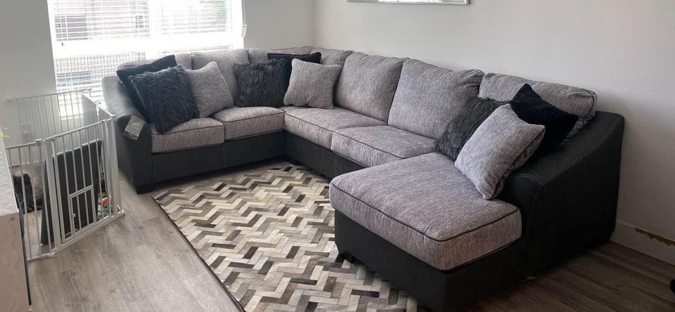 New Light Grey Couch🍀Seccional Nuevo A Estrenar// Brand New Sectional//