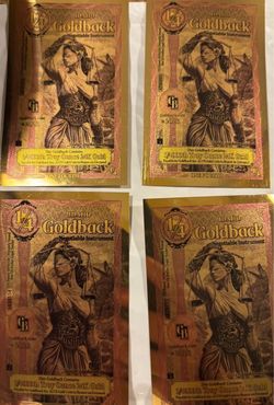 4ct 1/4th Gold backs!! Brand New !!