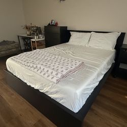 IKEA queen size bed frame and mattress