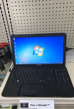 Used Toshiba 15 inch Windows 7 laptop Intel dual core 500GB 4GB DVD BURNER USB 3.0 HDMI