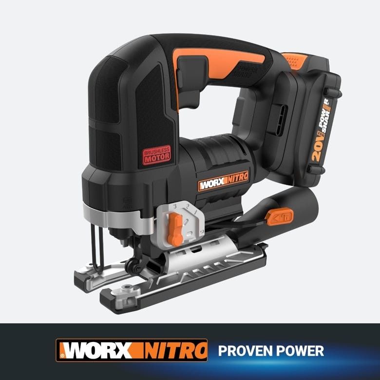 Brand NEW In Box WORX WX542L Nitro 20V Brushless Cordless Jigsaw