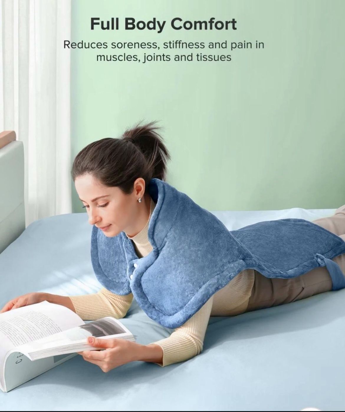 Sable Electric Heated Pad XXX-Large 25"in x 32"in Fast Heating Pad for Back Pain, Heat Therapy for Neck, Shoulders, Arm & Leg 🆕✅Brand New In The Box