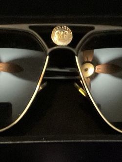 Versace Aviator Sunglasses Gold Black