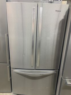 whirlpool refrigerator 36 inches wide stainless