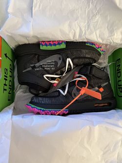 Nike Off-White Air Force 1 Mid (Black) Size 9.5