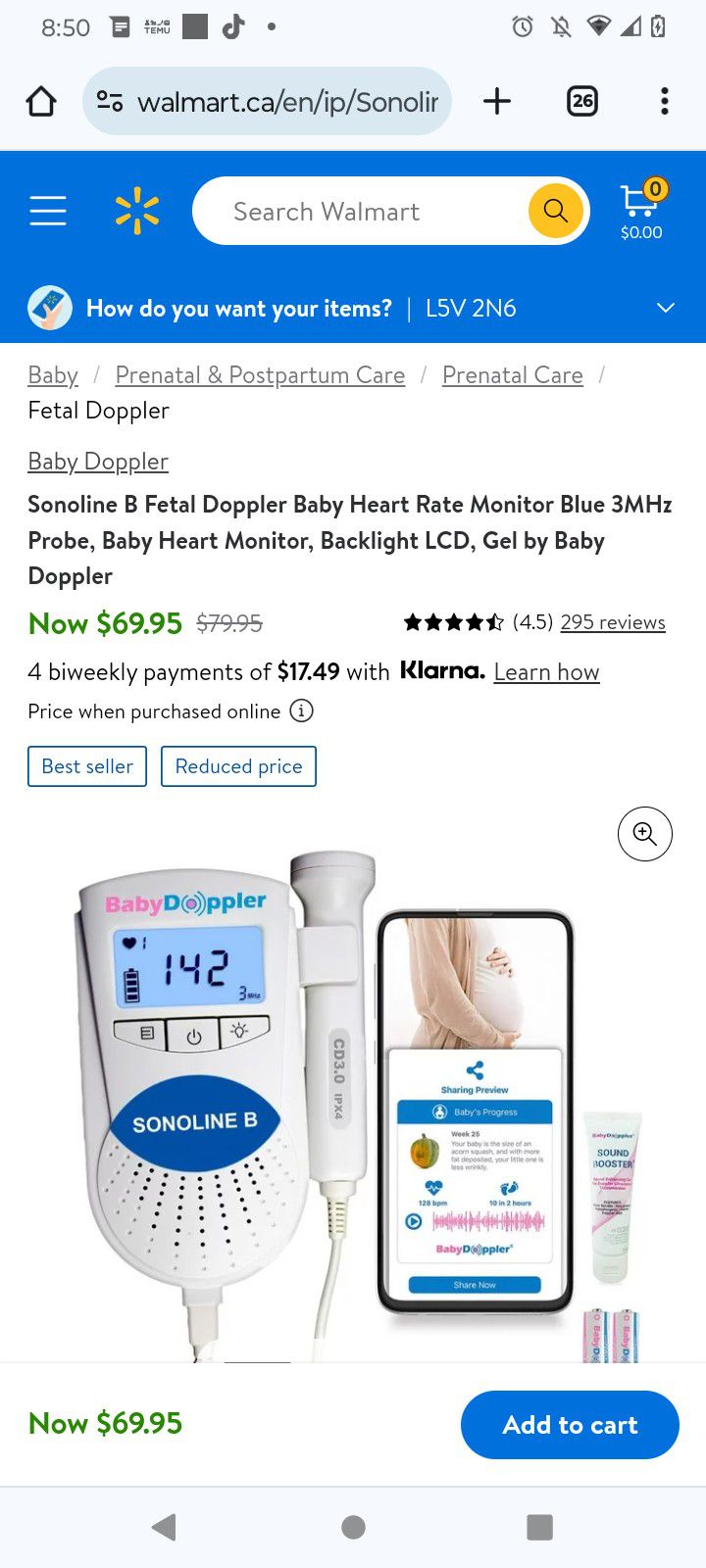 Baby Heart Rate Monitor 35.00