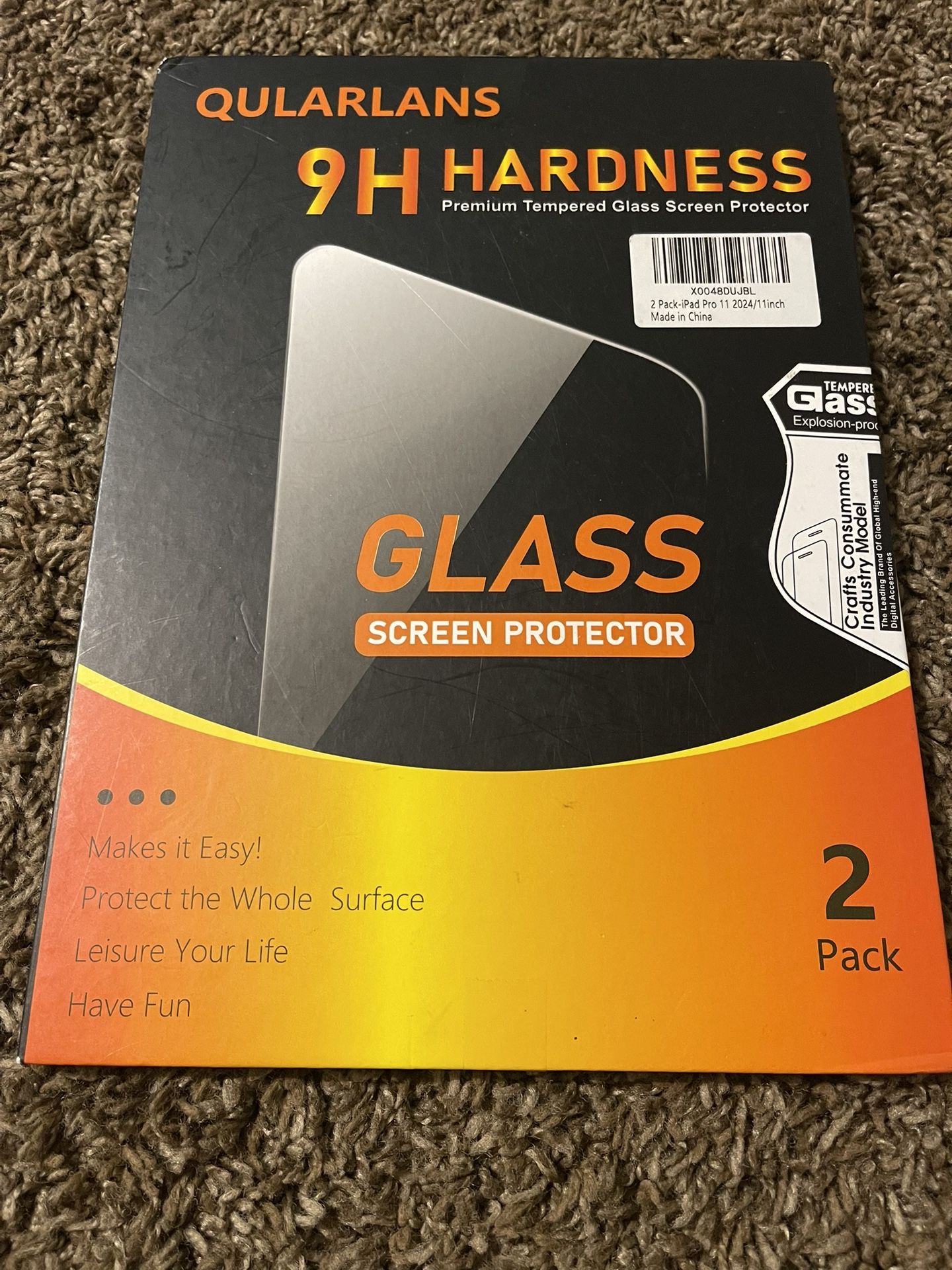 2 Pack Screen Protector for iPad Air 11 Inch 2025/2024 (7th/6th Generation, M3/M2) & iPad Pro 11 Inch 2024 5th Generation –