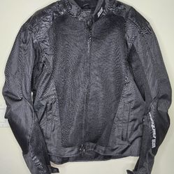 IXS Men's Evo 2 Air Mesh Air System Black Biker Jacket Size XL 