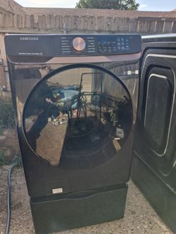 Samsung front loader washer and dryer black