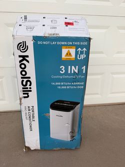 KoolSiln 3-in-1 Portable Air Conditioner 14,000 BTU