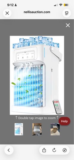 DoDidxyz Portable Air Conditioner, 3 Speeds, 3 Mist Settings