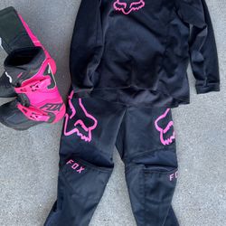 Fox Racing Kids Motocross Pants, Jersey, And Boots
