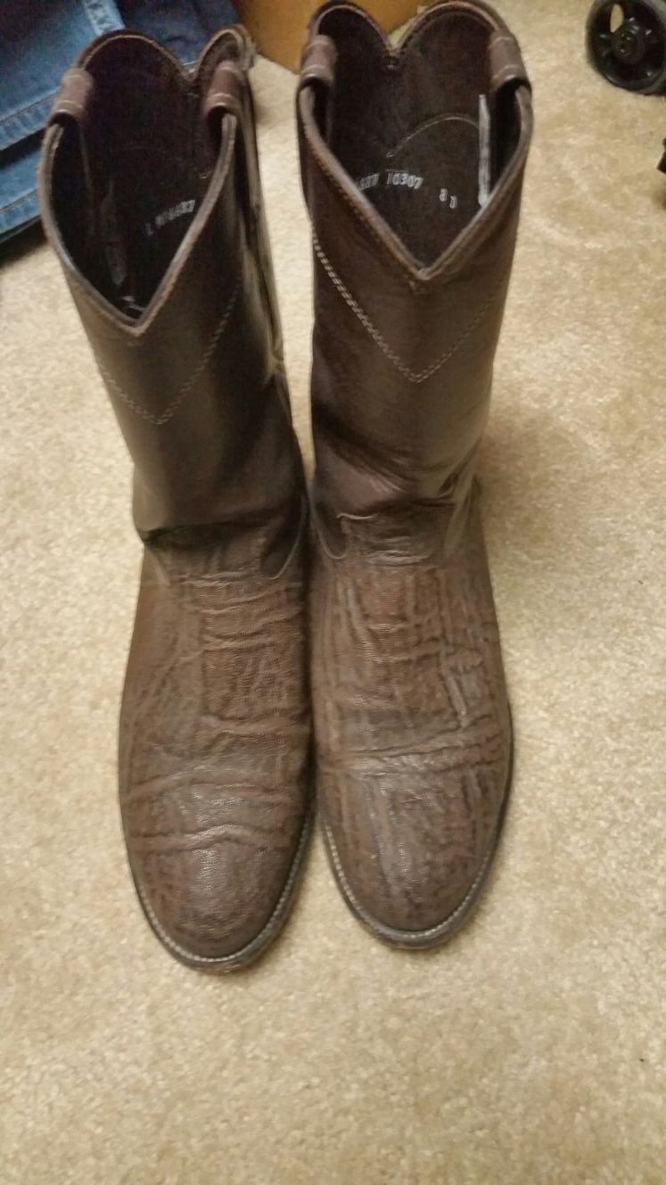 Larry mahan elephant skin boots top