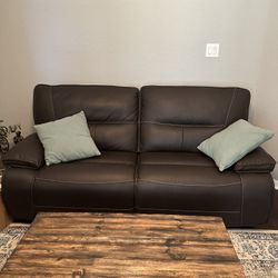 Reclining Leather Couch