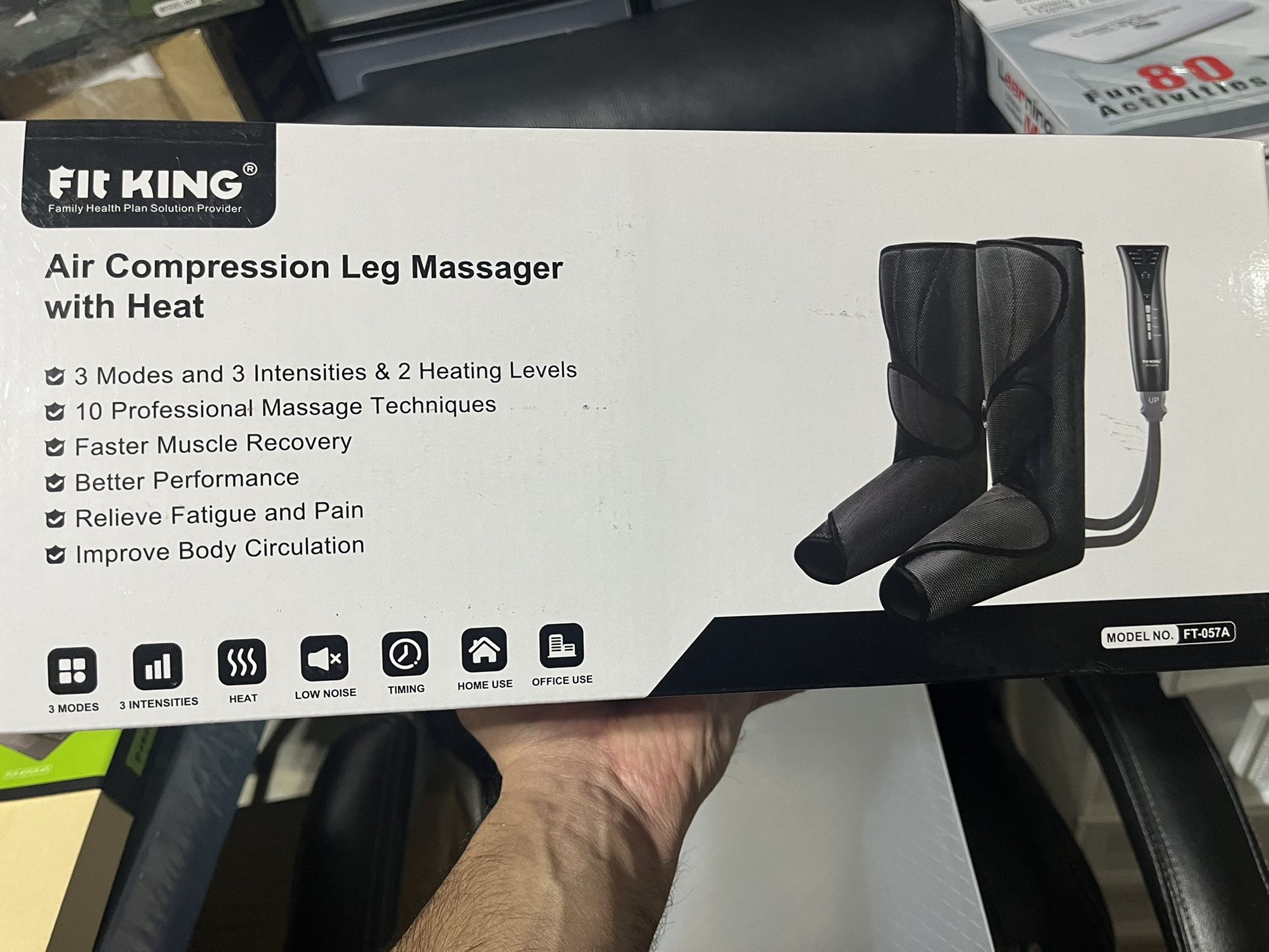 FIT KING Leg and Foot Massager with Heat, Foot and Calf Massager