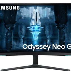 Samsung - Odyssey Neo G8 32" Curved 4K UHD FreeSync Premium Pro & G-Sync Compatible 240Hz 1ms Gaming Monitor - Black Model:LS32BG852NNXGO. Bestbuy cer