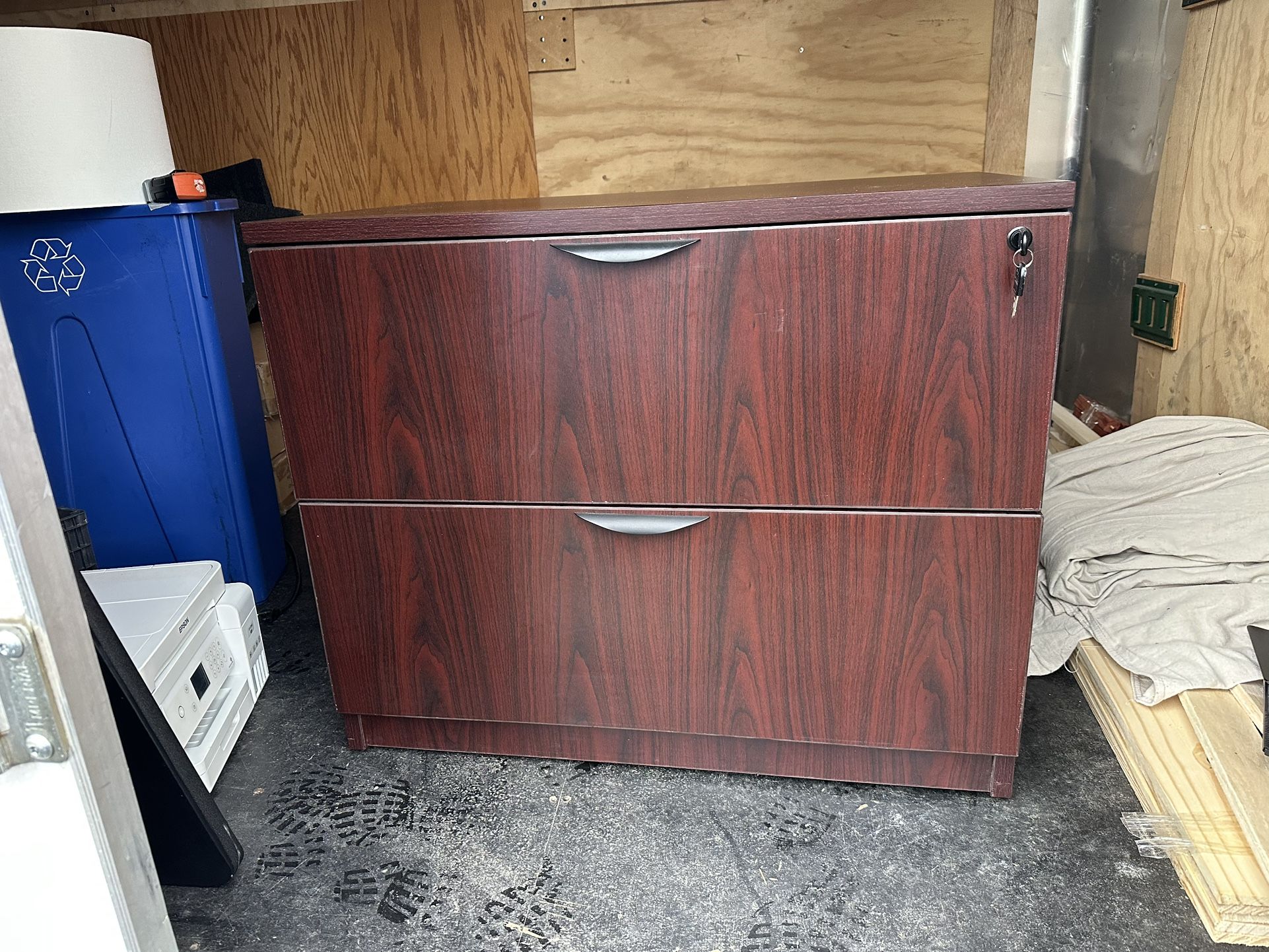 two drawers file cabinet