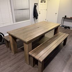 Picnic Table With Bench Seats