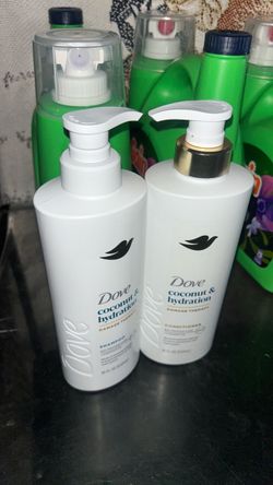 Dove.   Shampoo and conditioner.    18.oz. 8 set
