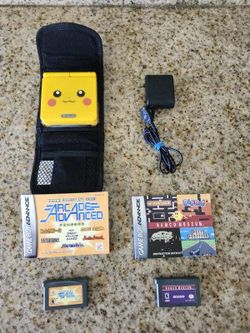 Special Edition Pikachu GBA SP with Games!!