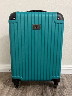 Teal 22” Hard-Shell Carry-On Luggage