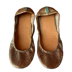 Tieks by Gavrieli Wild Copper Snake Print Ballet Flats Size 11