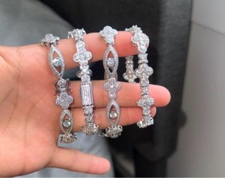 Men’s Moissanite Cross & Eye Bracelet