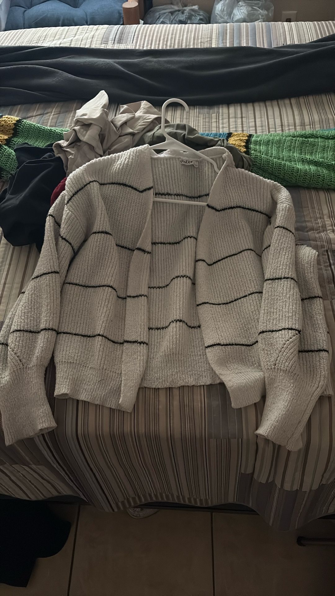 Black And White Cardigan