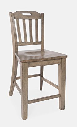 Prescott Park Weathered Oak Handhold Stool (Set of 2)
