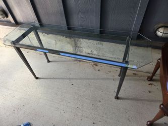 glass top sofa table