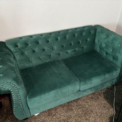 Green Velvet Couches 