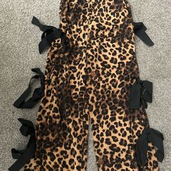 Womens Boutique Leopard Bow Pants